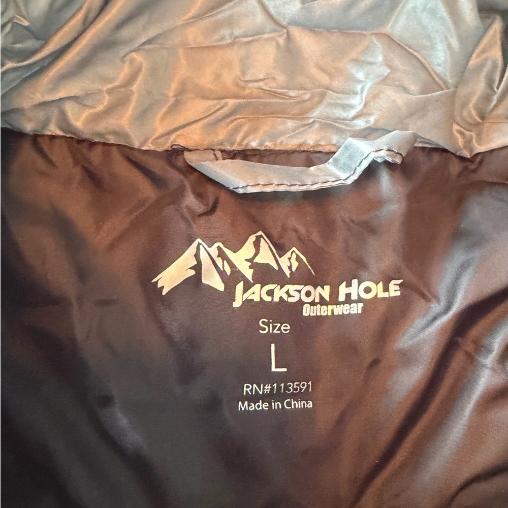 Jackson Hole Outerwear Sz L Quilted Ombré Vest Packable Bag Included Compact - Picture 3 of 9